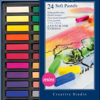 Faber Castell Soft (Chalk) Pastels - Set of 24 (Half Size)