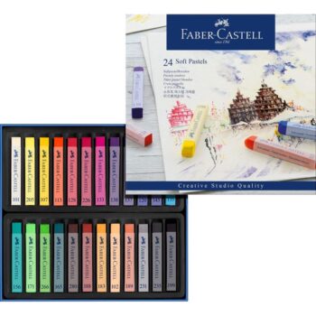 Faber Castell Soft (Chalk) Pastels - Set of 24 (full size)