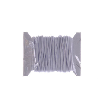 White Elastic Cord - 8m roll