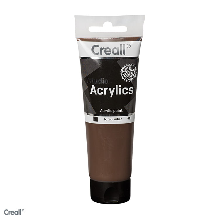 Creall Studio Acrylic Paint 120ml - Burnt Umber