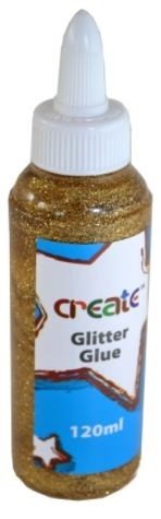 Glitter Glue - 120ml - Gold