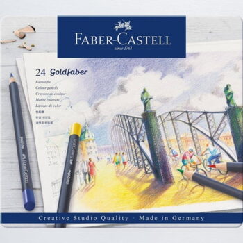 Faber Castell "Goldfaber" Colouring Pencils - Set of 24 Tin set