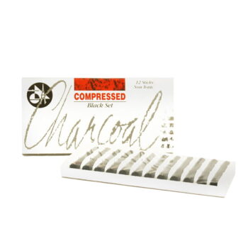 Compressed Charcoal - Box of 12 Black