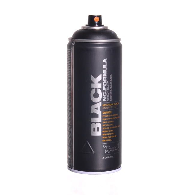 Montana "BLACK" 400ml Spray Paint - Black (9001)