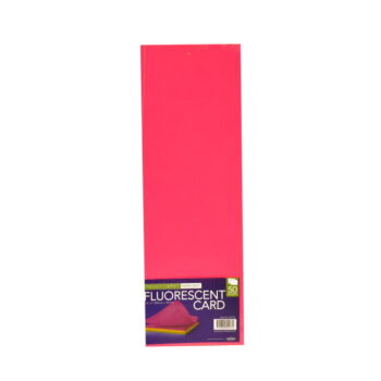 Fluorescent Flash Cards 12"x4" - Pack of 50