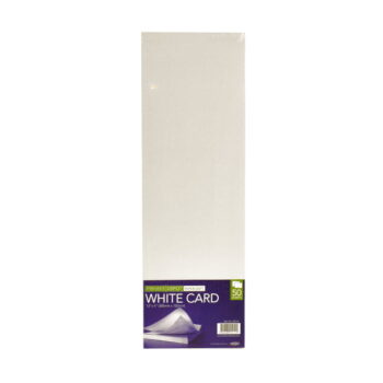 White Flash Cards 12"x4" - Pack of 50