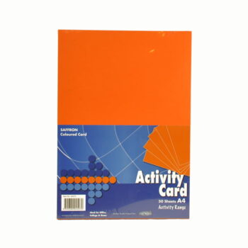 A4 Orange Colour Card - Pack of 50