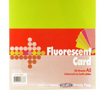 A2 Asst'd Fluorescent Colour Chart Card - Pack of 20