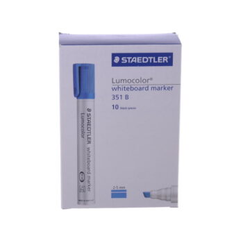 STAEDTLER Whiteboard Marker (Chisel Tip) - Box of 10 Blue