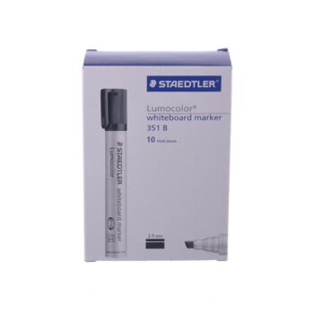 STAEDTLER Whiteboard Marker (Chisel Tip) - Box of 10 Black