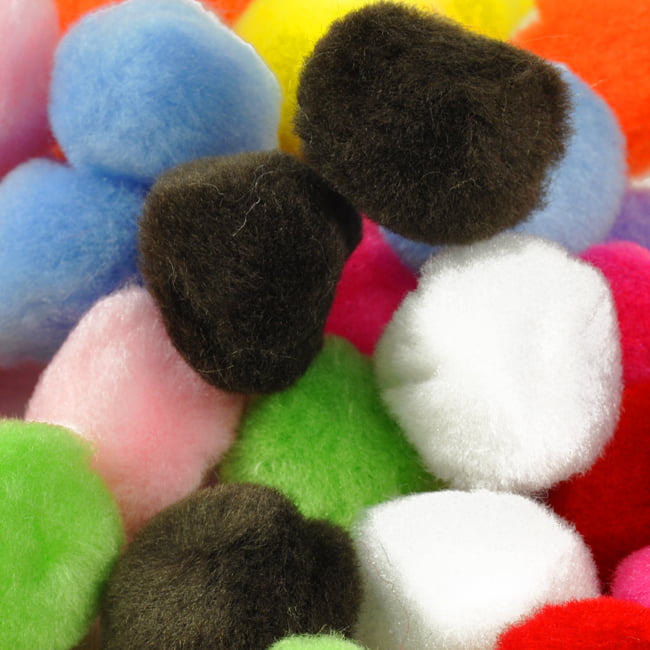 Pom Poms 25mm assorted (BUMPER BAG)