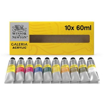 Galeria Acrylic 10 Tube Set - 10 x 60ml tubes