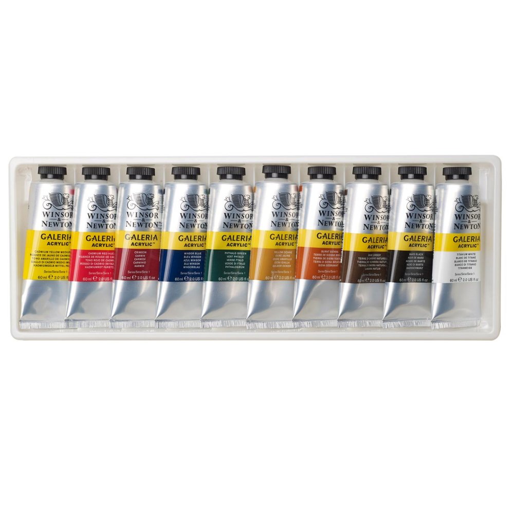 Galeria Acrylic 10 Tube Set - 10 x 60ml tubes - Image 2