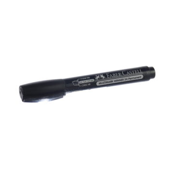 FABER CASTELL Permanent Marker - Chisel tip - Black