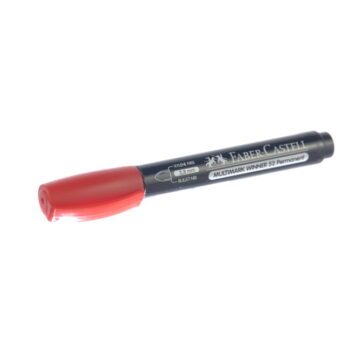 FABER CASTELL Permanent Marker - Bullet tip - Red