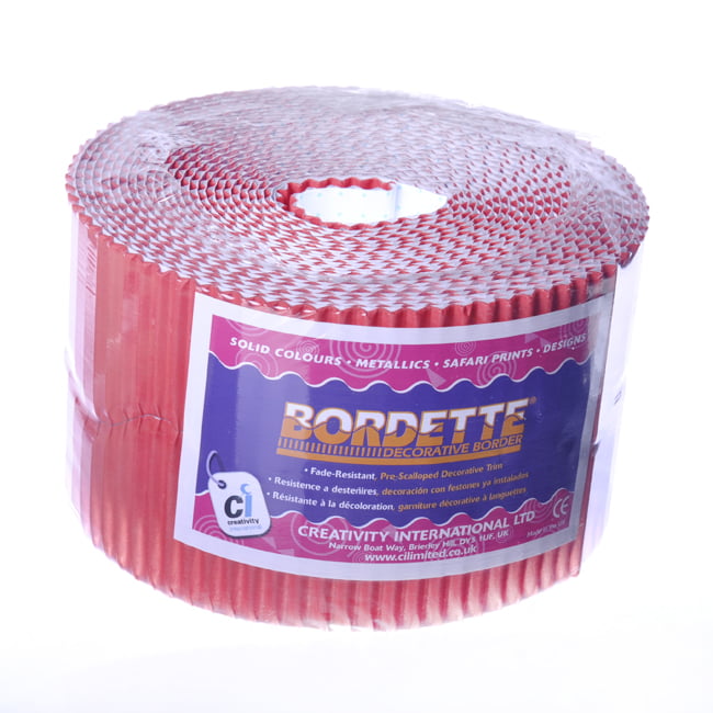 "Bordette" Corrugated Border - Red