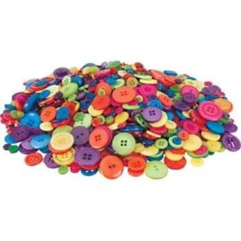 Coloured Buttons Remnants - 500g bag
