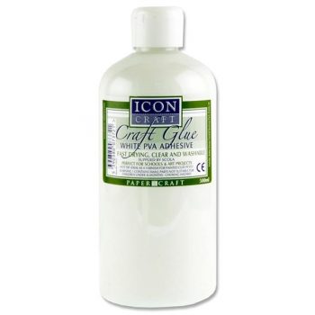 PVA Glue - 500ml - Icon Craft - Craft Glue - White PVA Adhesive