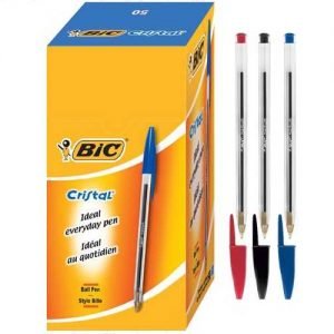 BIC "Cristal" Biro - BLUE (Box of 50)