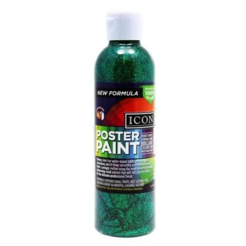 Icon GLITTER Poster Paint 300ml - Green