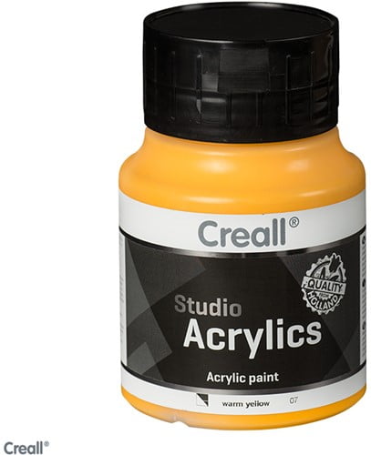 Creall Studio Acrylic Paint 500ml - Warm Yellow