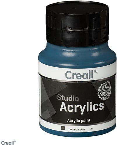 Creall Studio Acrylic Paint 500ml - Prussian Blue