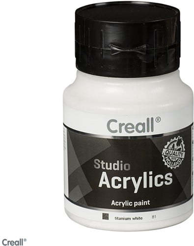 Creall Studio Acrylic Paint 500ml - Titanium White
