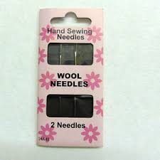 Large Eye STEEL Wool Needles (Pack of 2)