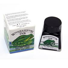 Winsor & Newton Drawing Ink - Brilliant Green 14ml