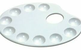 Small Kidney-shaped palette with thumb hole - 6601