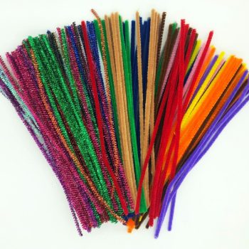 Chenille Stems - Pack of 100 assorted