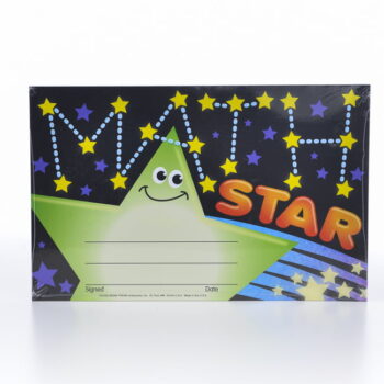 "Math Star" Award Certs (30)
