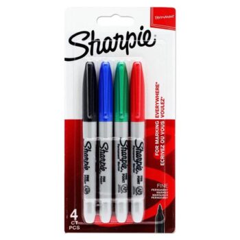 Sharpie Set of 4 asstd Fine Markers