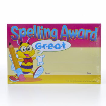 "Spelling Award" Award Certs (30)