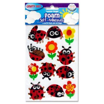 3D Foam Stickers - Ladybirds