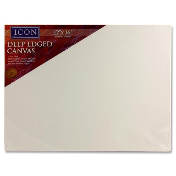Icon DEEP EDGED CANVAS (3.6cm Deep) - 12" x 16" (305mm x 406mm)