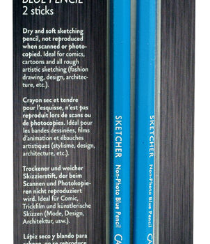 Caran Dache Non-Photo Blue Pencils - Set of 2
