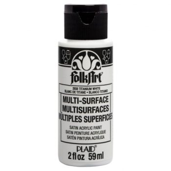 "Folk Art" Multi Surface Acrylic 59ml - Titanium White 2938