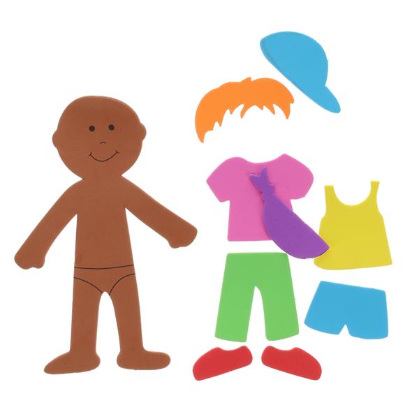 Foam People (15 approx) with clothes to add - self adhesive