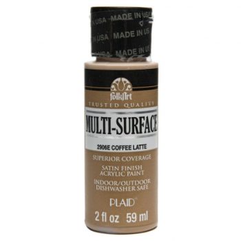 "Folk Art" Multi Surface Acrylic 59ml - Coffee Latte (2906)