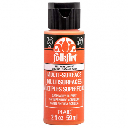 "Folk Art" Multi Surface Acrylic 59ml - Pure Orange (2903)