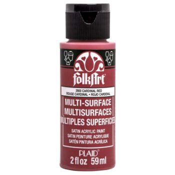 "Folk Art" Multi Surface Acrylic 59ml - Cardinal Red (2900)
