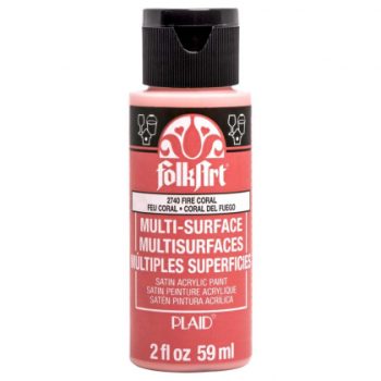 "Folk Art" Multi Surface Acrylic 59ml - Fire Coral (2740)