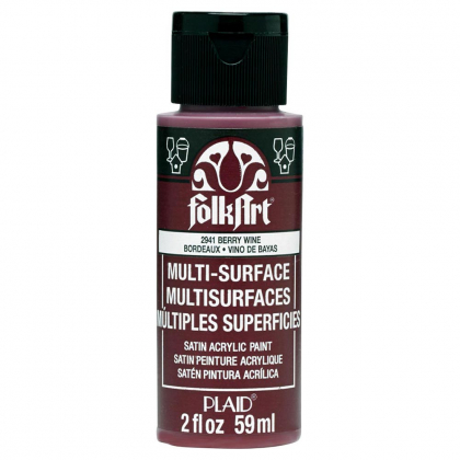 "Folk Art" Multi Surface Acrylic 59ml - Berry Wine (2941)