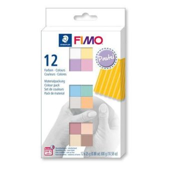 FIMO Multi-block Set - 12 x 25g blocks (Pastel Colours)