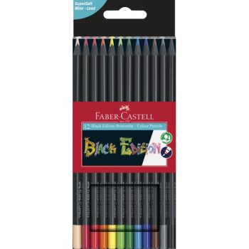 Faber Castell BLACK EDITION Colouring Pencils - Set of 12