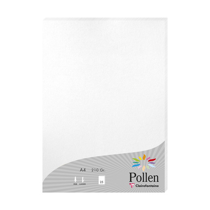 Pollen A4 Iridescent White Card 210g - Pack of 25