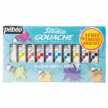 Pebeo Gouache Tube Set - 10x20ml