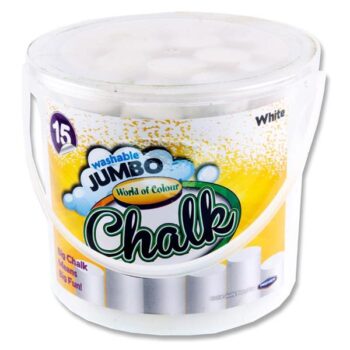 Jumbo Chalk - Tub of 15 White