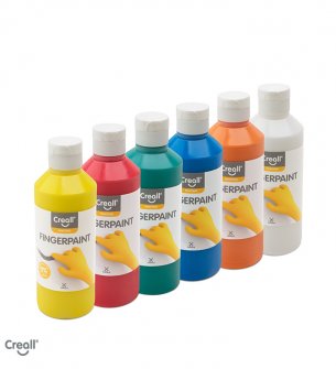 Creall Fingerpaint 250ml Assortment - 6 Colours